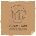 Beer template-02 Royalty Free Stock Photo